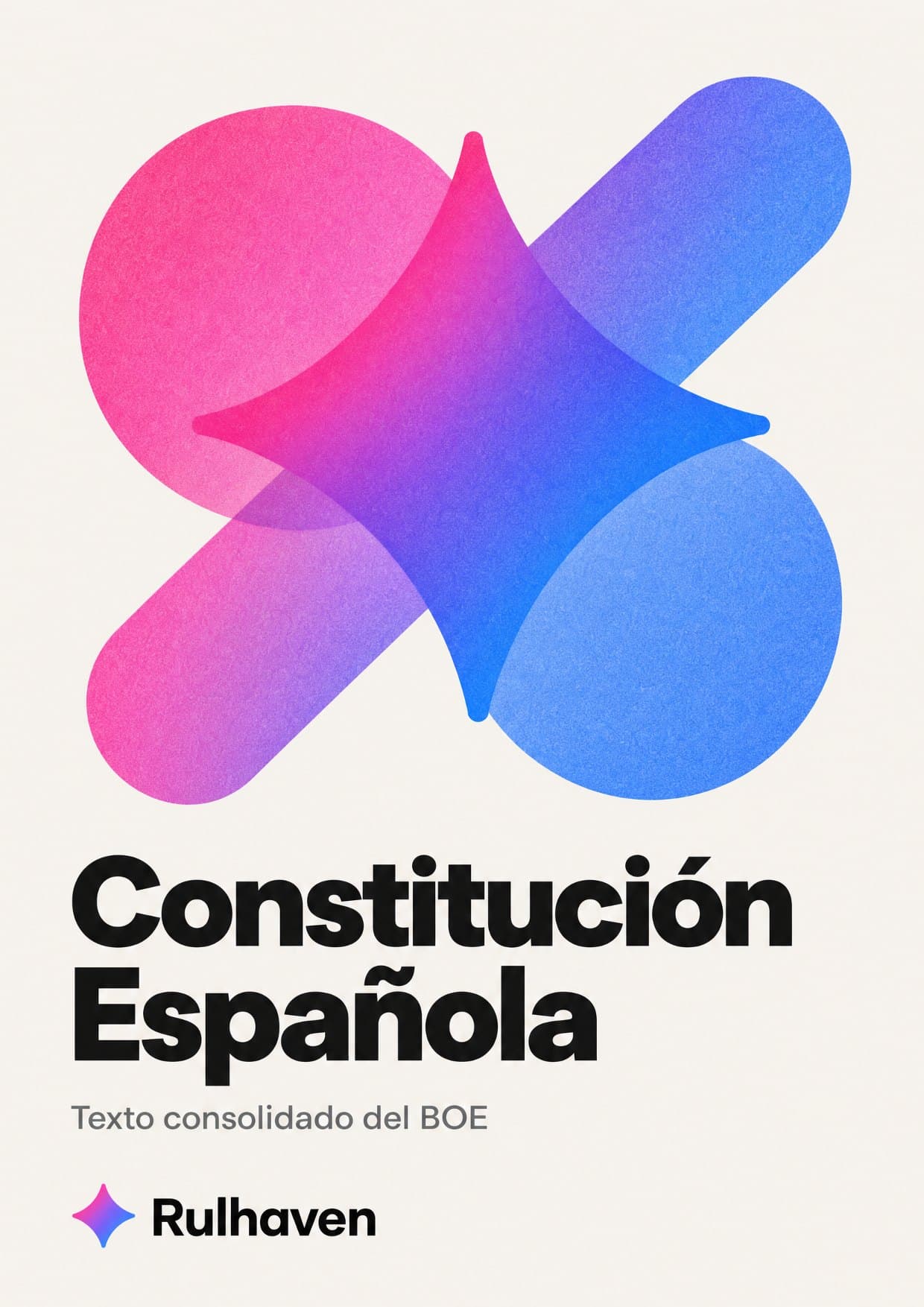 Portada del PDF: Constitución Española